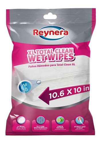 REPUESTO  DE TOALLAS HUMEDAS TOTAL CLEAN (10 PAÑOS)